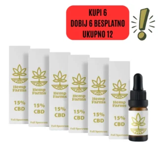 CBD ulje Super Combo 6 × 15% (9.000 mg)