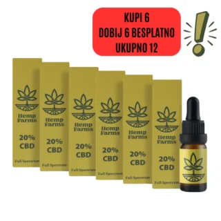 CBD ulje Super Combo 6 × 20% (12.000 mg)