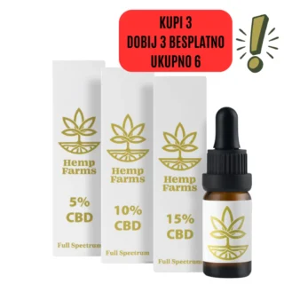 CBD ulje Combo 5% + 10% + 15% (3.000 mg)