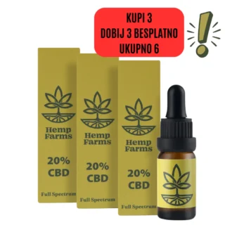 CBD ulje Combo 3 × 20% (6.000 mg)