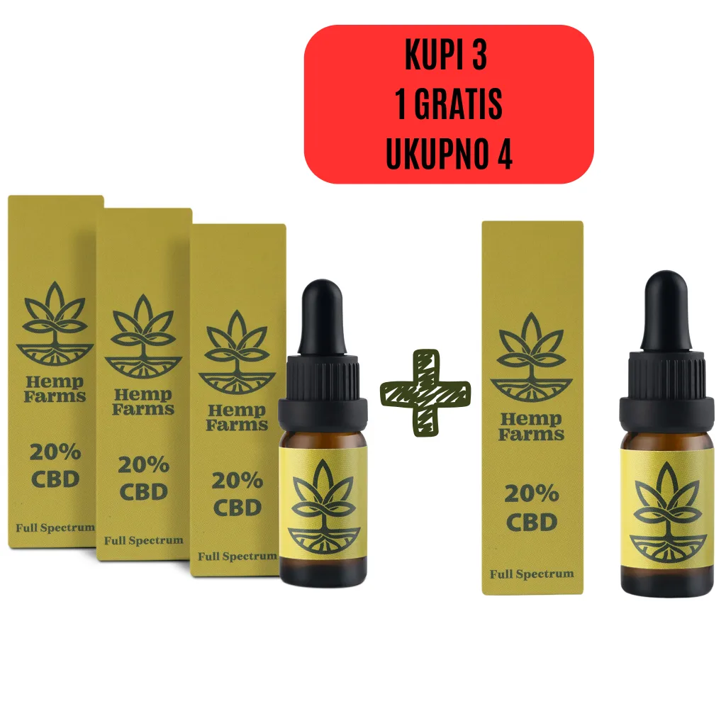 CBD ulje Combo 3 × 20% (6.000 mg)