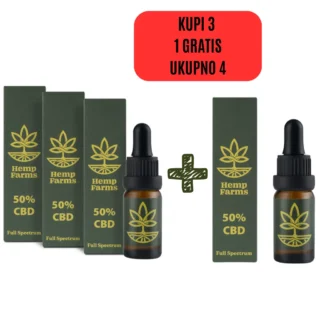CBD ulje Combo 3 × 50% (15.000 mg)